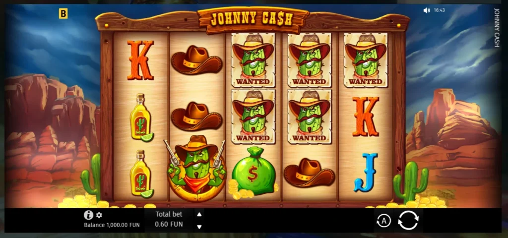 Uvítací balíček 22Bet hra Johnny Cash