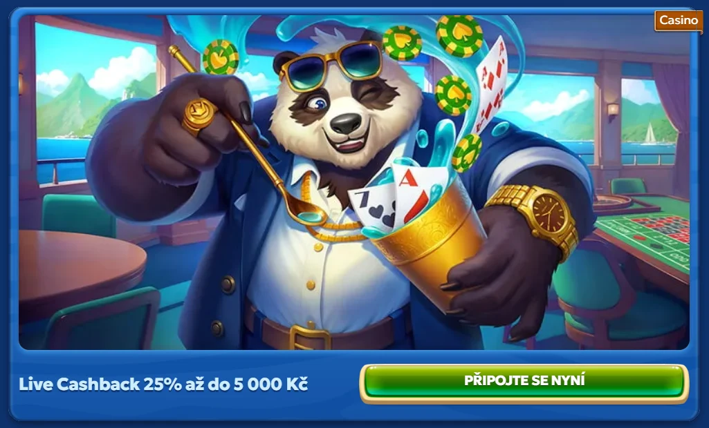 Pandido Casino live kasíno cashback