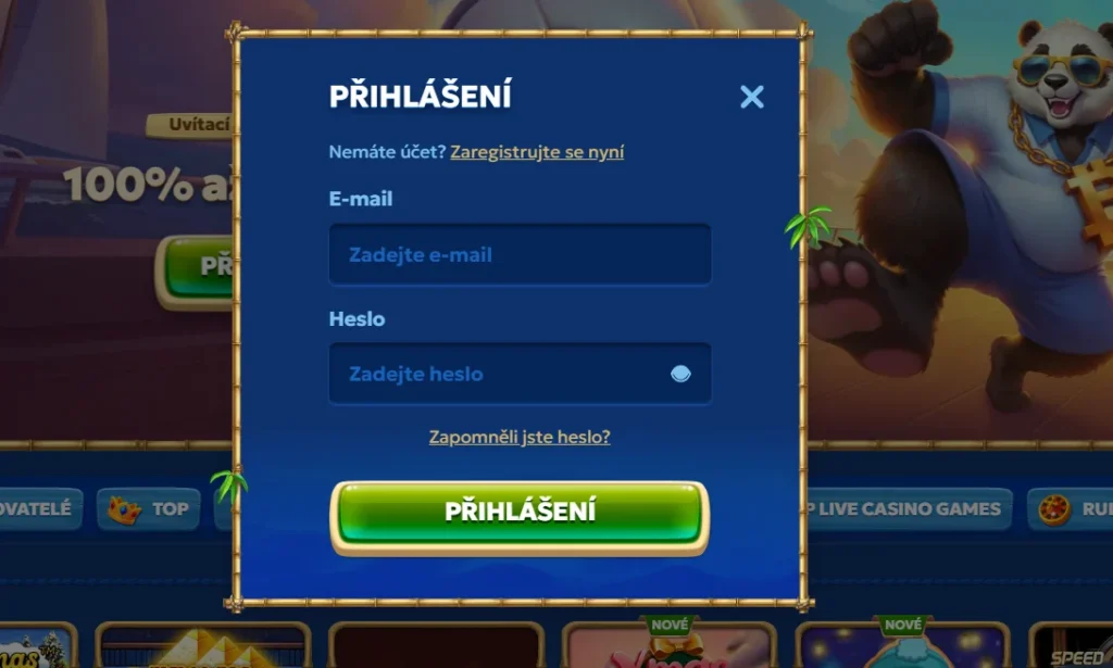 Pandido Casino prihlásenie