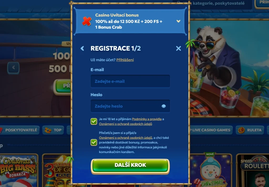 Pandido Casino registrácia