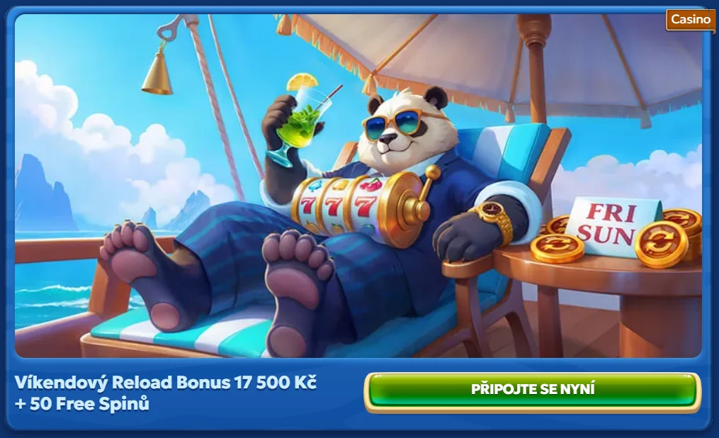 Pandido Casino víkendový reload bonus