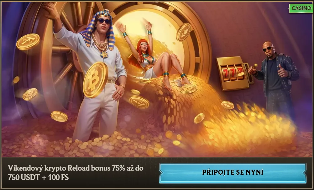 Realz Casino krypto víkendový reload bonus