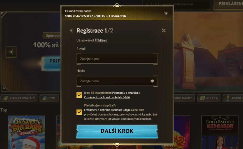 Realz Casino registrácia