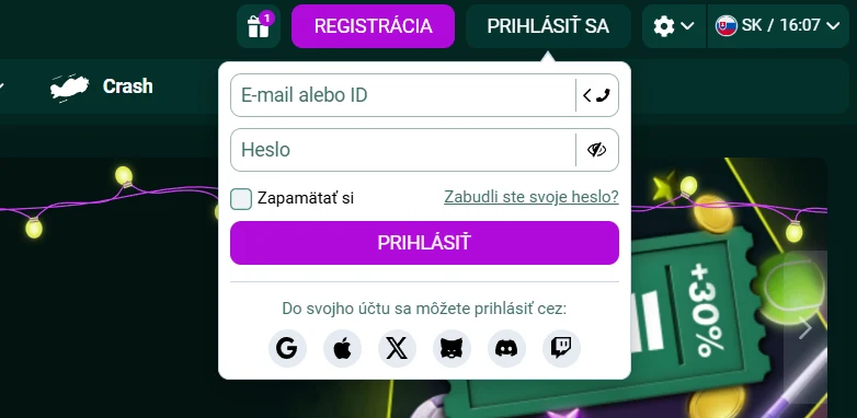 SpinBetter Casino prihlásenie