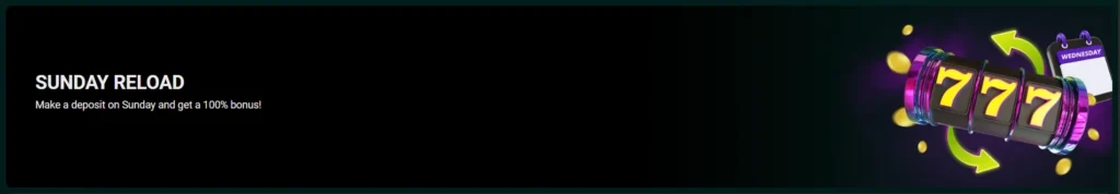 SpinBetter Casino nedeľný reload bonus