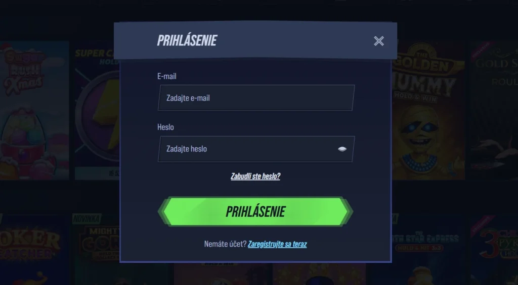 VegasHero Casino prihlásenie