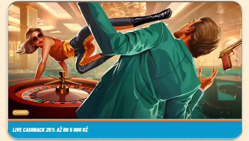 Vegasino live casino cashback bonus