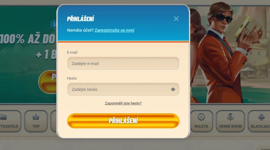 Vegasino prihlásenie
