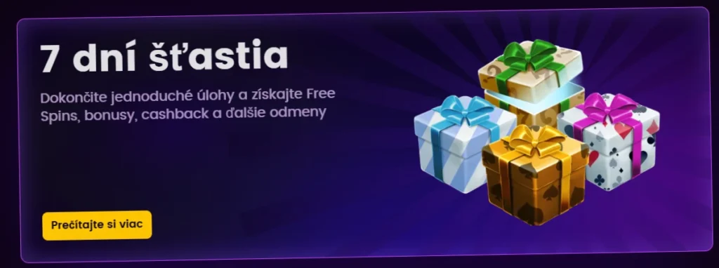 7 dní šťastia bonus a záver