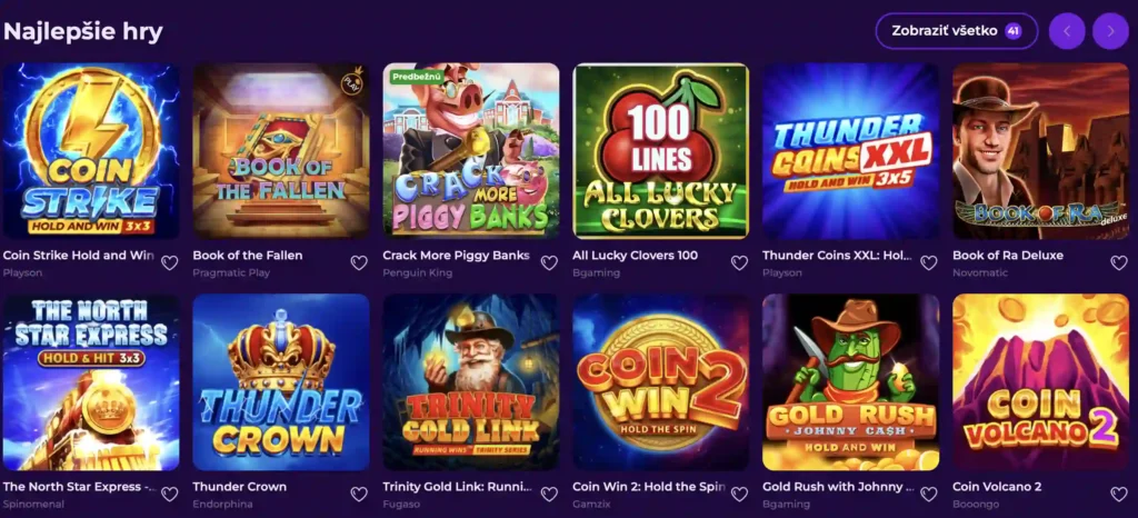 Gambloria Casino hry