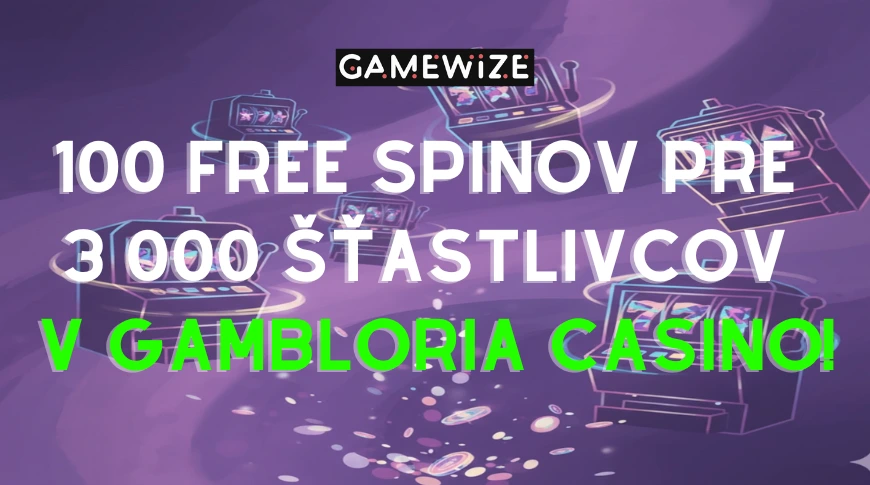 Gambloria Casino promo kód 100 free spinov