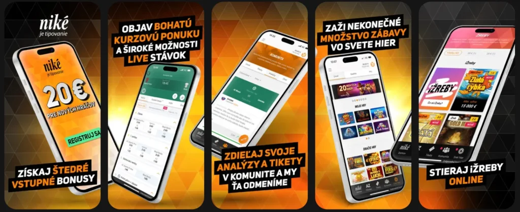 Niké Aplikácia bonusy