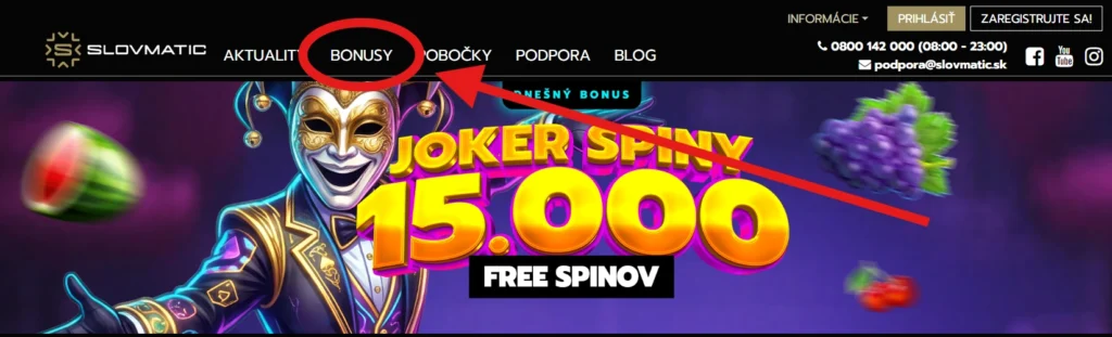 Slovmatic Bonusový kód kde ich hľadať