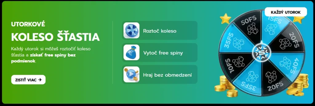 Slovmatic Bonus koleso šťastia