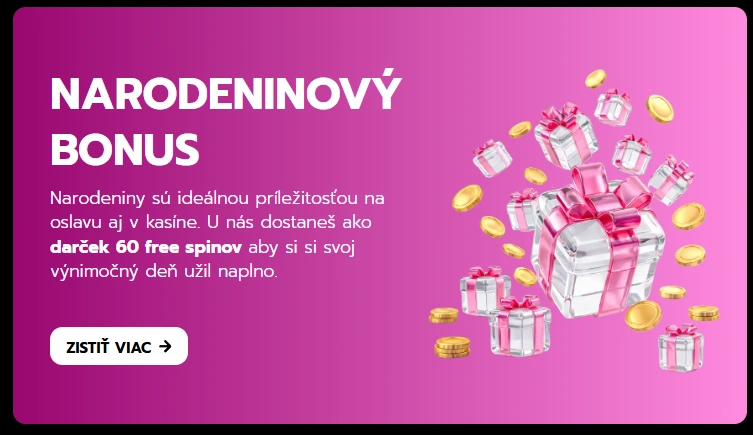 Slovmatic Bonus narodeninová promo akcia