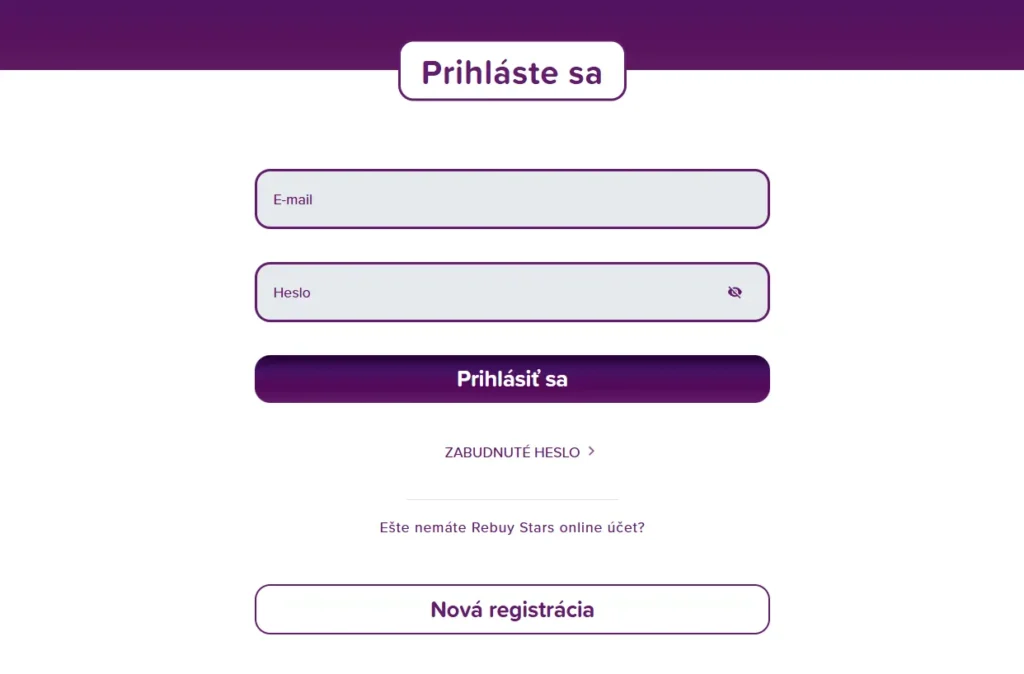 Rebuy Stars Casino prihlásenie