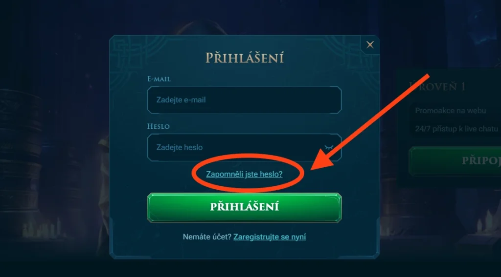 Slotuna Casino obnova hesla