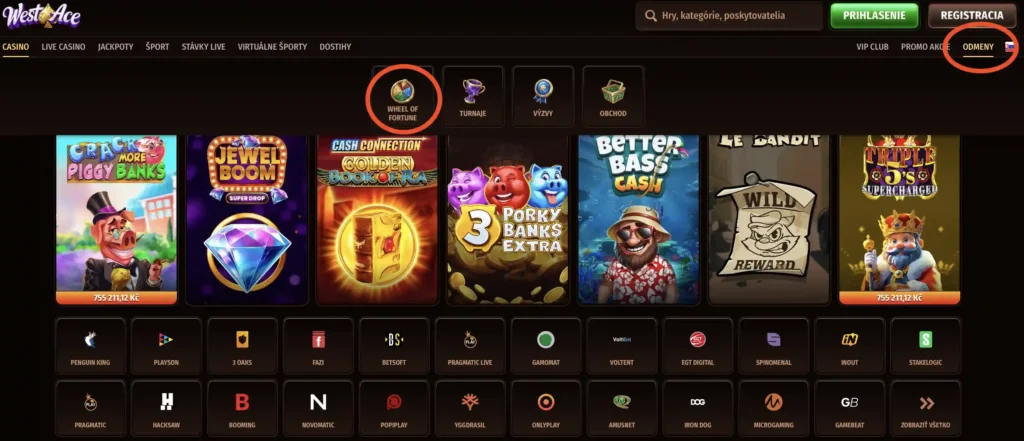 ako nájsť westace casino koleso šťastia