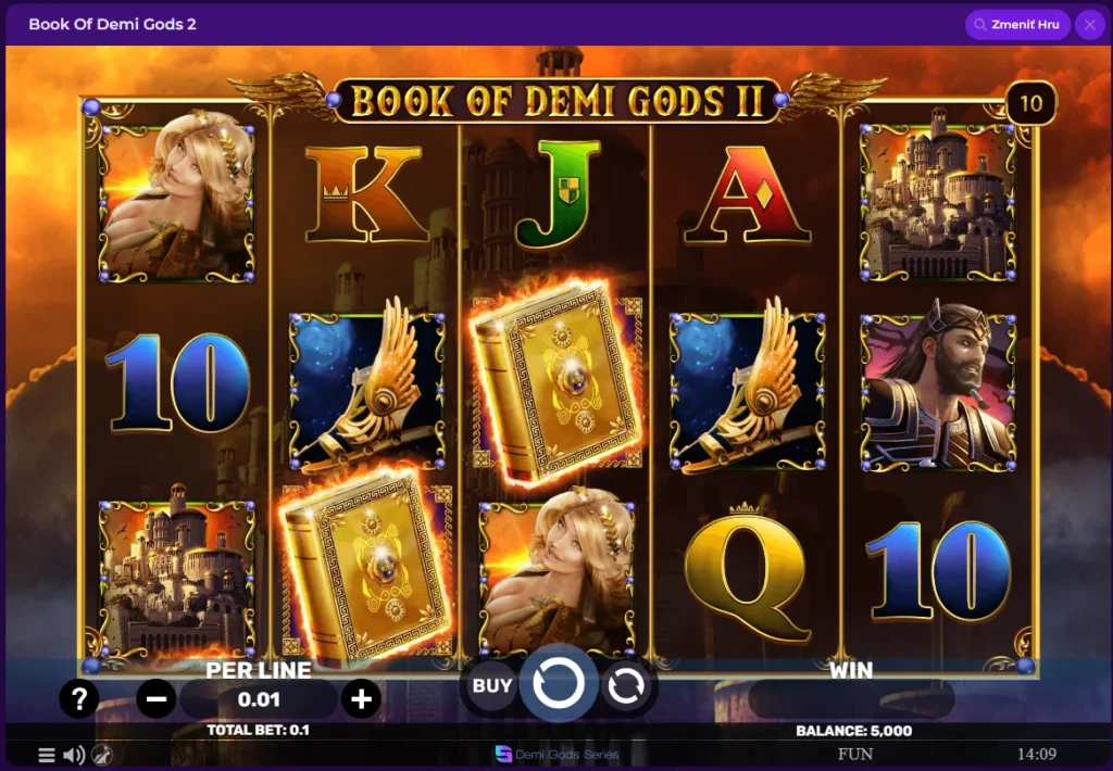 Gambloria free spiny Book od Demi Gods 2