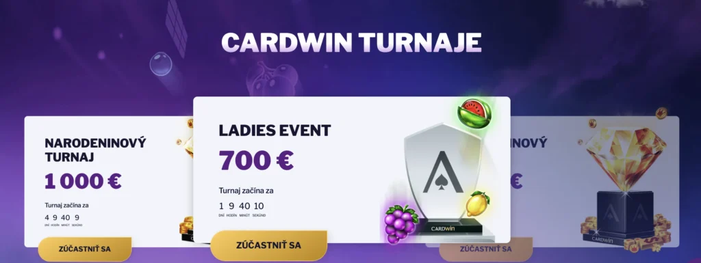 cardwin turnaje