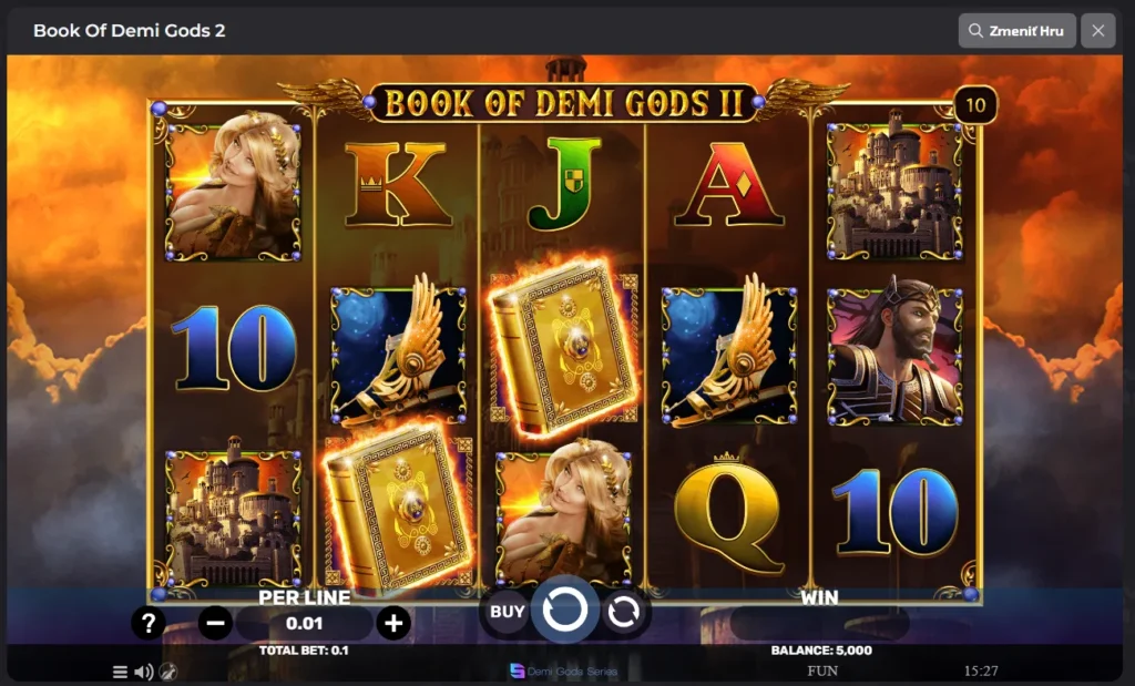 Luckycapone Casino Bonus hra Book of Demi Gods 2