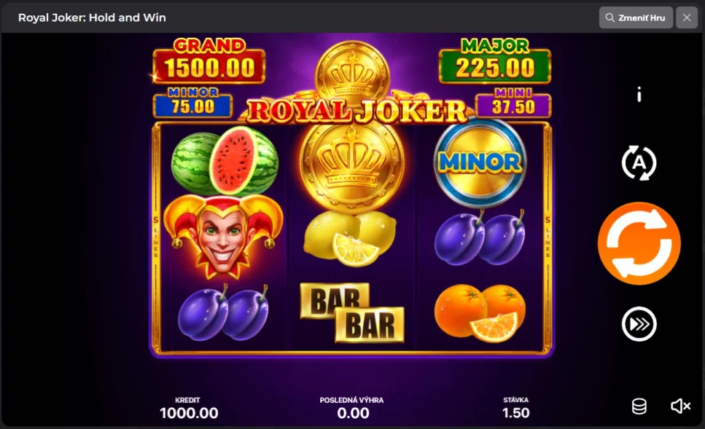 luckycapone promo kódy hra royal joker