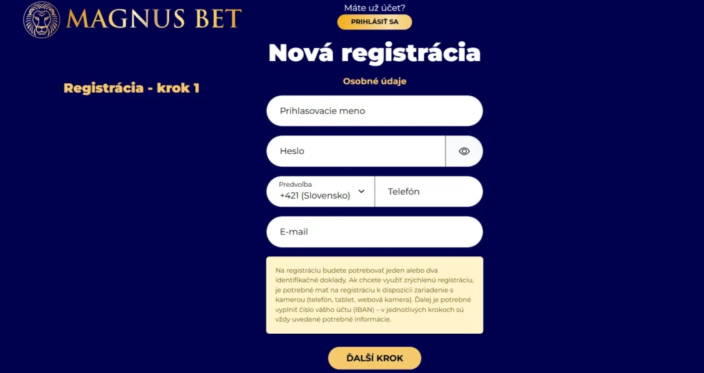 magnusbet registracia