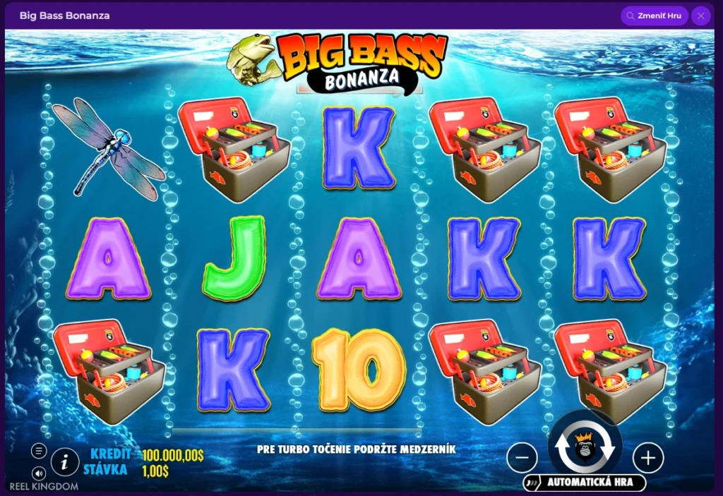 Gambloria Casino promo kód hra big bass bonanza