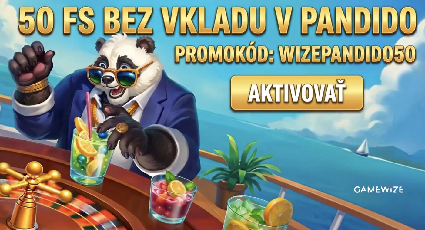 Pandido Casino - 50 free spinov bez vkladu na Cash of Gods