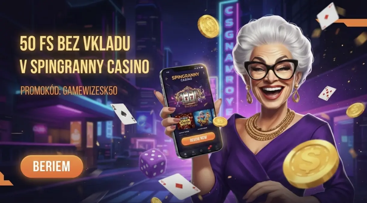 50 free spinov bez vkladu v Spingranny na 5 hracích automatov