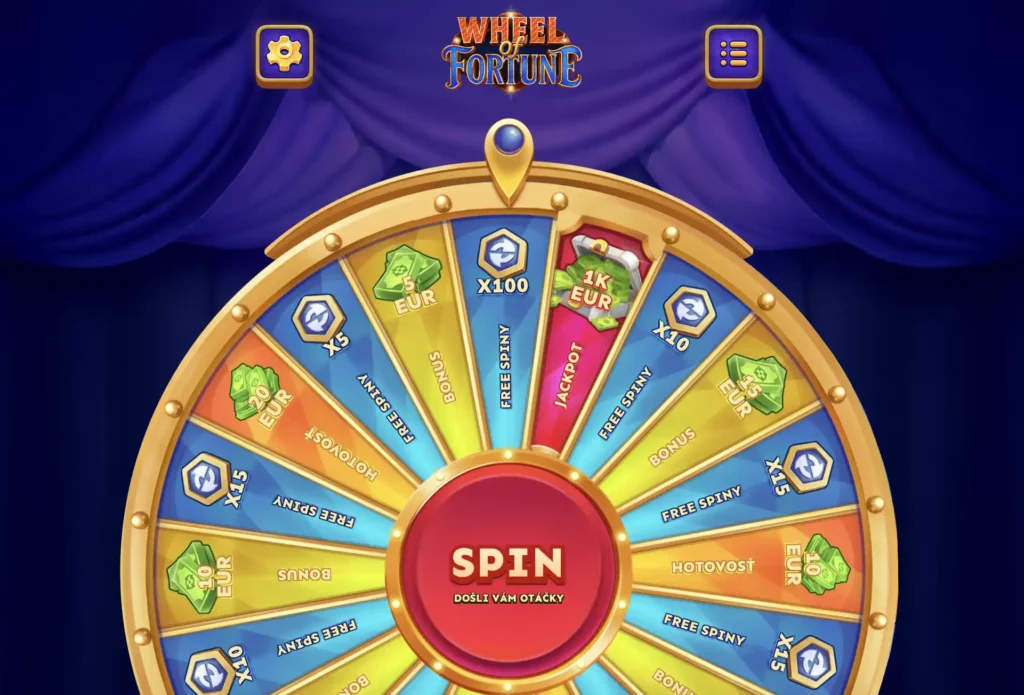 westace casino koleso šťastia výhry