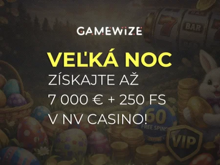 🐣 NV Casino veľkonočná akcia: Každý deň nový bonus → spolu až 7 000 € + 250 free spinov