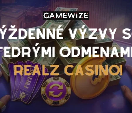 Realz Casino týždenné výzvy: Plňte úlohy, zbierajte mince a vymeňte ich za skutočné odmeny!