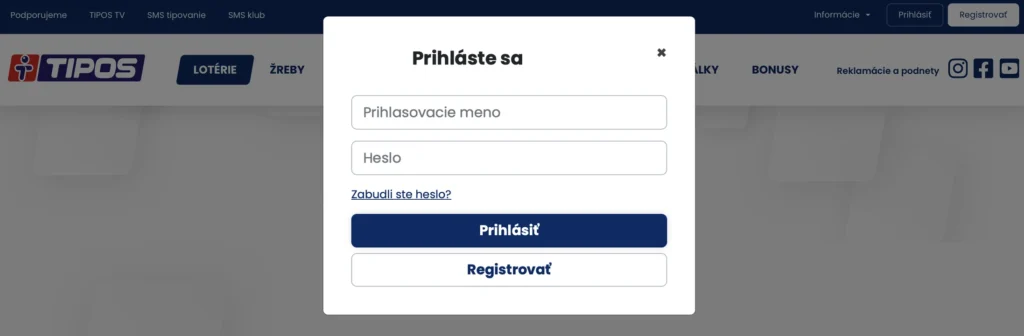 e tipos prihlásenie počítač