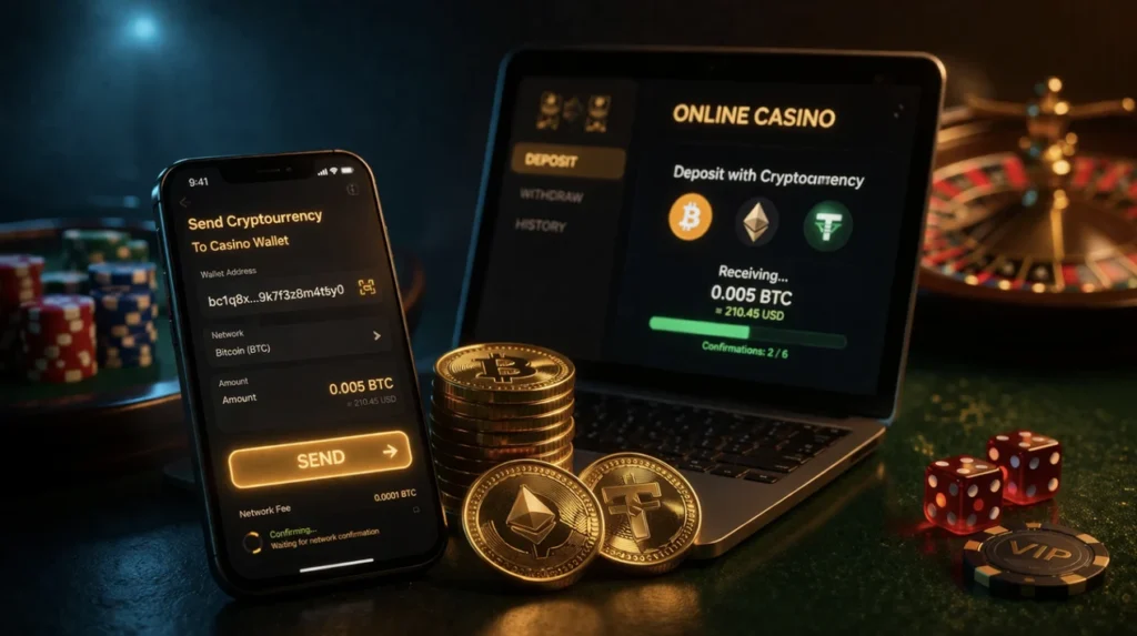 online kasíno vklad kryptomeny