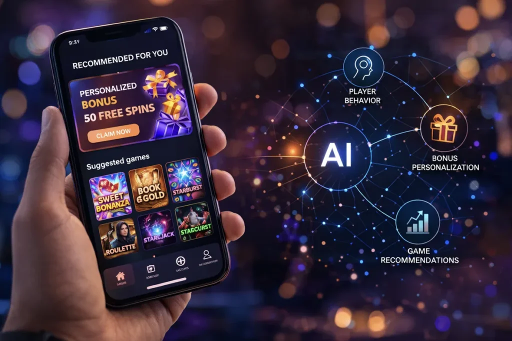 personalizácia bonusov a hier na mobile pomocou AI v online kasínach