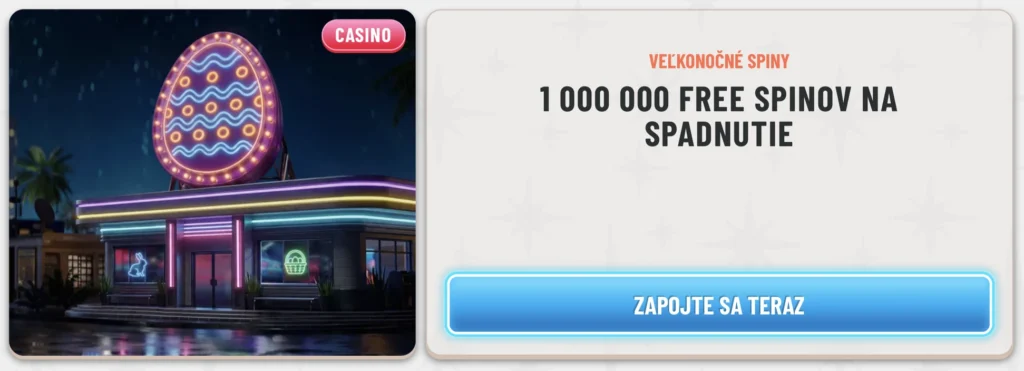veľkonočné free spiny Wyns Casino