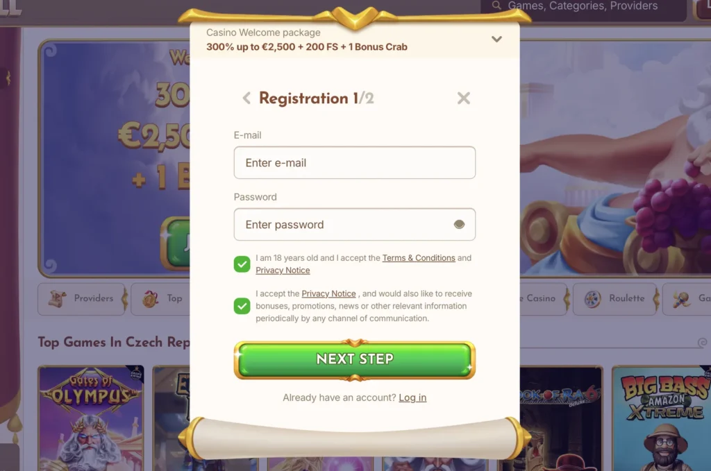 Online kasíno BetHall registrácia