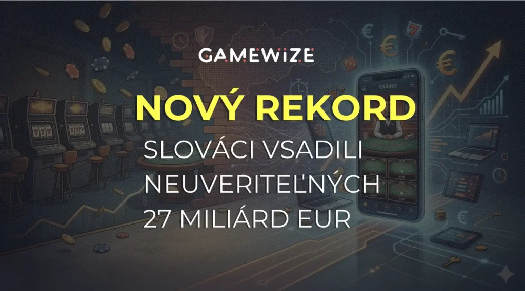 Slováci v kasínach vsadili vyše 26 miliárd eur