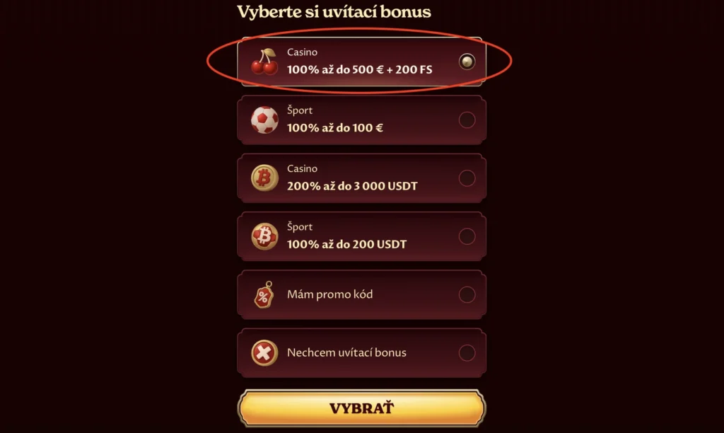 Uvítací bonus Casoola Casino