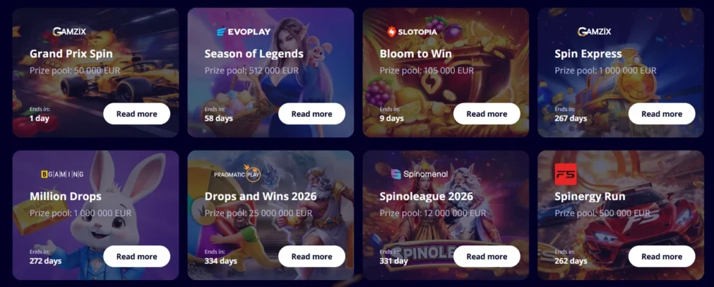 pravidelné turnaje v kasíne slotoro