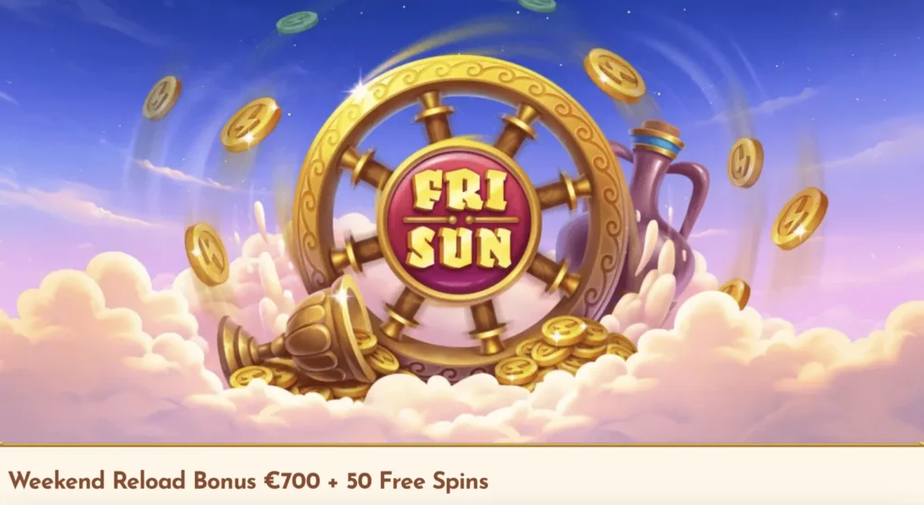BetHall Casino víkendový reload bonus až 700 € a 50 free spinov