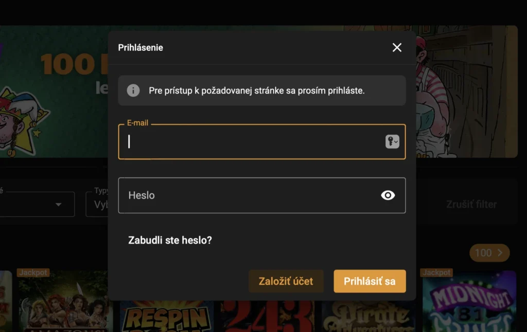 chance kasíno prihlásenie