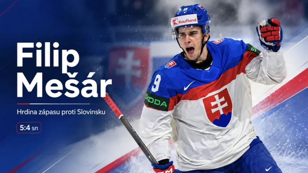 Filip Mešár — útočník Montrealu, ktorý vyhral Slovákom zápas proti Slovinsku