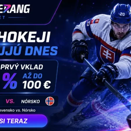 MS v hokeji štartujú DNES! Stav si na Slovákov v Boomerang Bet a získaj až 100 € k prvému vkladu