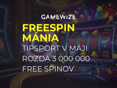 Májová Tipsport Freespinmánia štartuje už dnes – hrajte o 3 000 000 free spinov