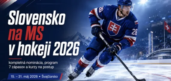 Slovensko na MS v hokeji 2026 — kompletná nominácia, program 7 zápasov a kurzy na postup