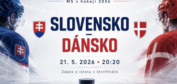 Slovensko – Dánsko 21. 5. 2026: zápas o istotu v štvrťfinále | MS v Hokeji