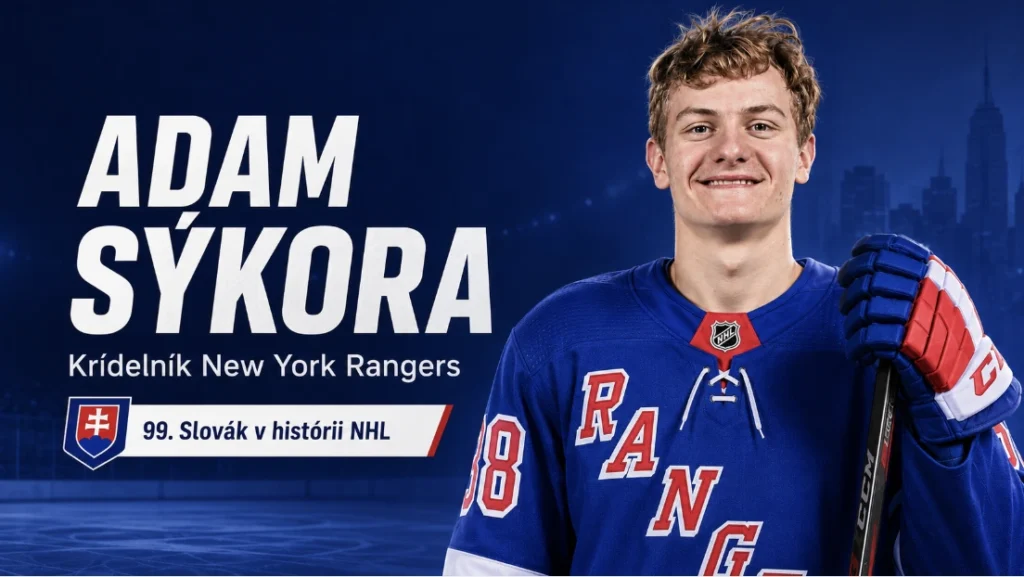 Adam Sýkora — krídelník New York Rangers a 99. Slovák v histórii NHL