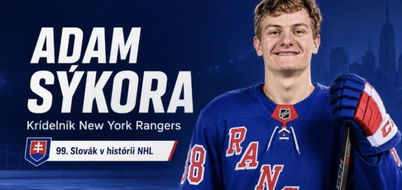 Adam Sýkora — krídelník New York Rangers a 99. Slovák v histórii NHL